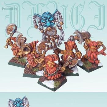 Dwarf Troll Slayers with Command Group painted by Dlugi by GobBoss