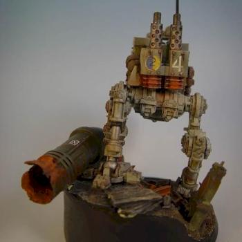 Armoured Imperial Guard Krieg Sentinel by greeble