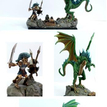 hero vs dragon by Maryse