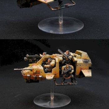 Imperial Fists Land Speeder by TheArmyMaker