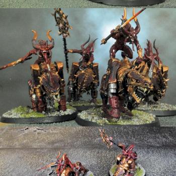 Daemons of Chaos Khorne Bloodcrushers by DraneceusRex