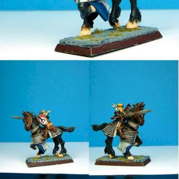 hight elf Mounted lord by EjercitoElfo