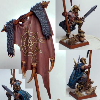 Warriors of Chaos Battle Standart Bearer ( bsb conversion ) by 4K_