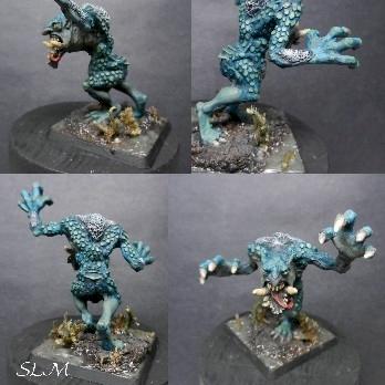 Troll on Swamp Base by StillLifeMiniatures