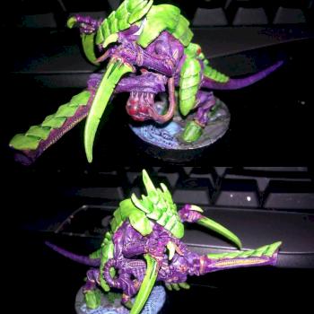 Lime rickey Tyranid Warrior by Mizaru