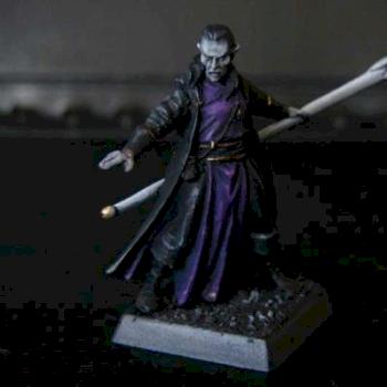 Dark Elf Mage from Mordheim by jarickmoriar