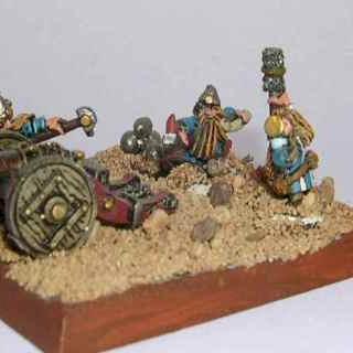Warmaster dwarf cannon front by Blackrabbit33