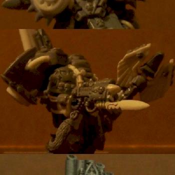Chaplain with jump pack/portable shrine by nezumineko