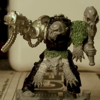 WIP Rune Priest in Terminator Armor by Helbrecht