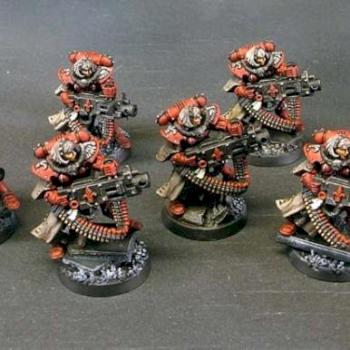 Sisters of Battle with Heavy Bolters by toyogre