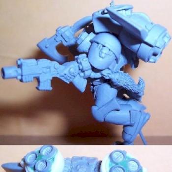 Blood Angels Honor Sergeant Green by nezumineko