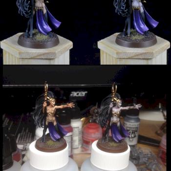 Dark Elf Sorceresses by Grey Seer