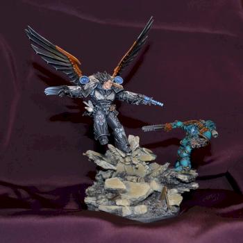 Corvus Corax, Primarch of the Raven Guard by denverv13