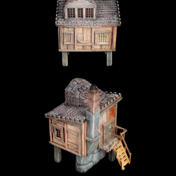 Warhammer FB/AoS mini medieval house by cool-minis.com
