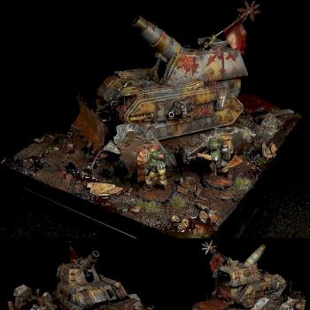 Chaos Renegade Medusa diorama by Kneeil