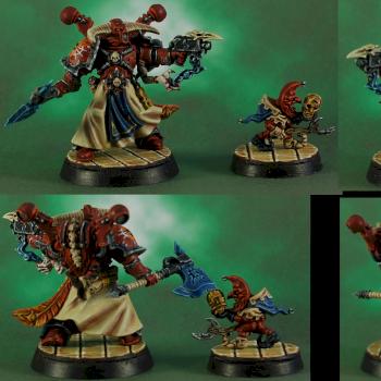 Word Bearers Chaos Sorcerer with Force Axe and Familiar by MaliGn