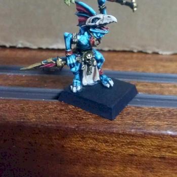 Skink Priest from Stegadon set by MattyManf