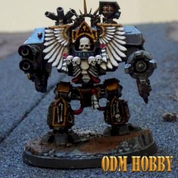 w40k-odmhobby-space marines-dark angels-venerable-chaplain-dreadnought-forgeworld by odmhobby