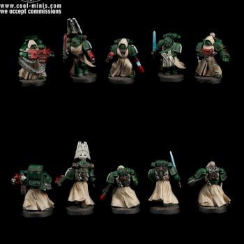 Warhammer 40K Dark Angels Veteran Marines by cool-minis.com