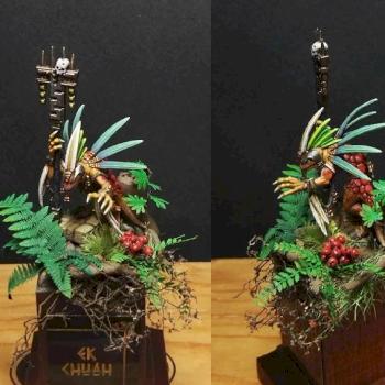 Lizardmen Skink Priest by GabriPainter