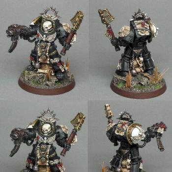 Black Templars Chaplain in Terminator armour by GriffinPainting