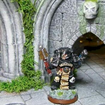 Black Templar Chaplain by AkhRa