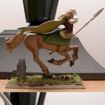Wood Elf Centaur WIP by Amalathian D