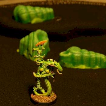 Koralon Phazon and some plastercast terrain by sweetlemort