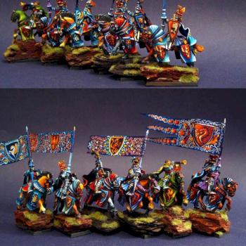 Bretonnia Grail Knights by edgeofshadow
