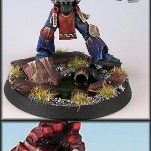 Captain Cortez of the Crimson Fists by EArkham