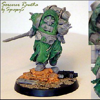 Death Guard Sorcerer Rautha, Greens by SynapsyS