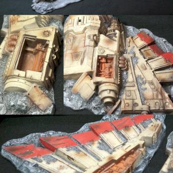 Crashed Imperial Aquila Lander by Politruk