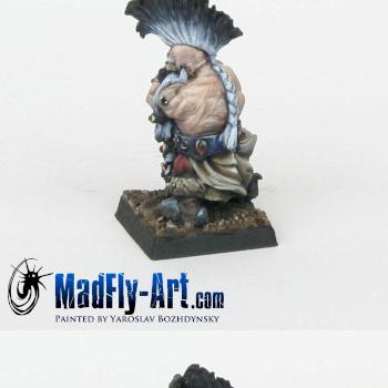 Dwarf Berserker Lord with great weapon by MadFlyArtStudio