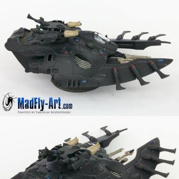 Eldar Wave Serpent with Star Cannons by MadFlyArtStudio