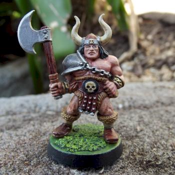 Talisman Barbarian with axe by Count Von Bruno