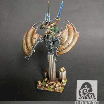 Dark Elves Pegasus Rider by siny lemur