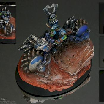 Death Skulls Nob Biker, rubble by War and Paint