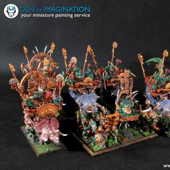 Lizardmen Army by DEN of IMAGINATION