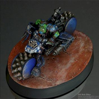 Death Skulls Nob Biker, pavement by War and Paint