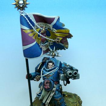 Crimson Fist standard bearer by RAFF