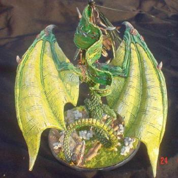 wood elf forest dragon by T. Mack