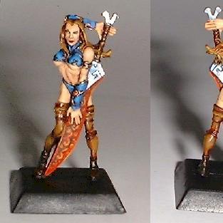 Another of the lovely barbarian chicks by miniaturz