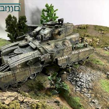 Macharius Vulcan - Halo Style (scratchbuilt) by Nostromo