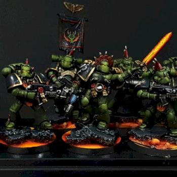 Space Marine Salamander Tactical Marines by Volatyle