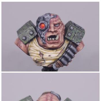Ogryn Bust from the Warhammer 40k Relic Boardgame by BringDownTheSky