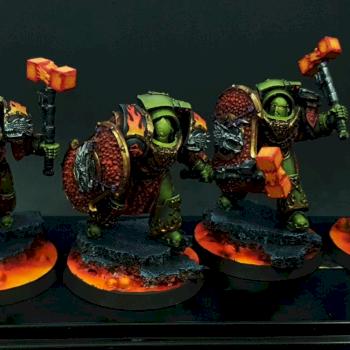 Space Marine Salamander Firedrakes by Volatyle