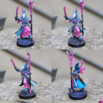 Trans pride color scheme Spiritseer Aeldari by CerberusXt