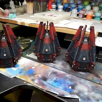 Space Marine Drop Pods by Volatyle