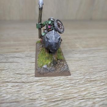 Wolf rider with spear by Edgar havanne