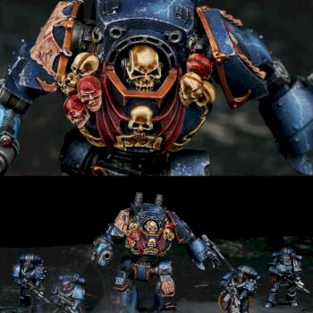 Night Lords Contemptor Dreadnought by Kabin Miniatures
